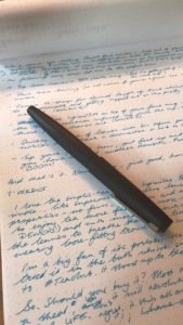 Lamy 2000 fountain pen and writing