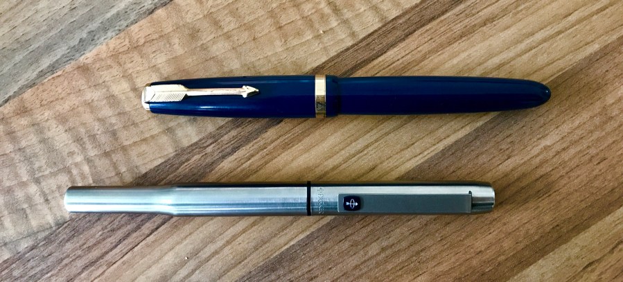 Nosey Parkers...Duofold on top, Flighter on the bottom